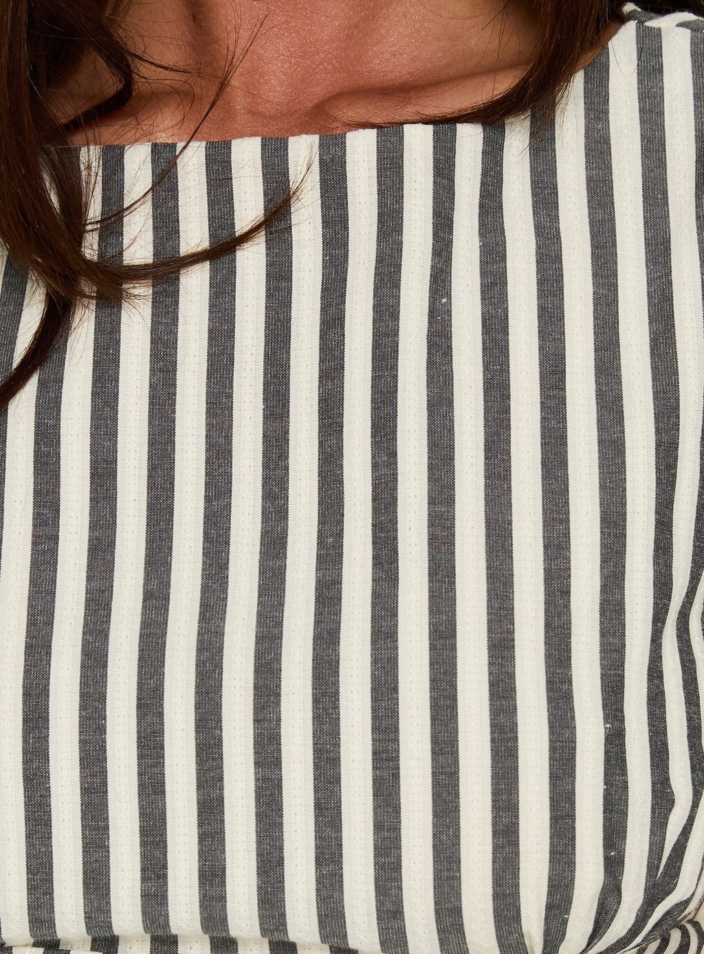 Gracea Gathered Waist Romper Stripe