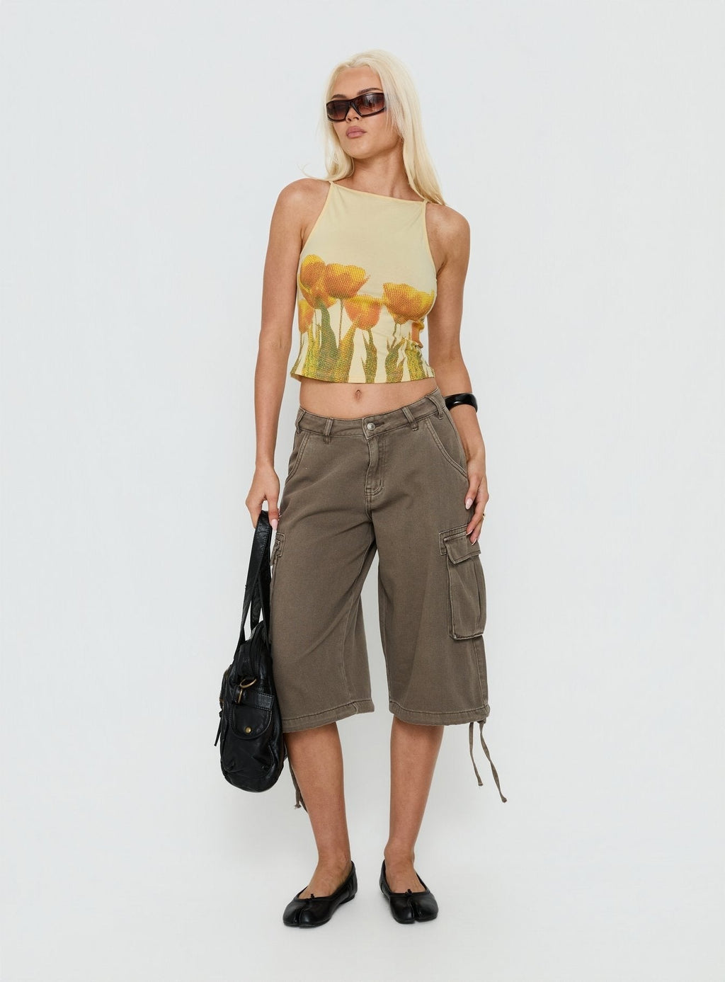 Dudley Vest Top Buttermilk Blurry Tulip