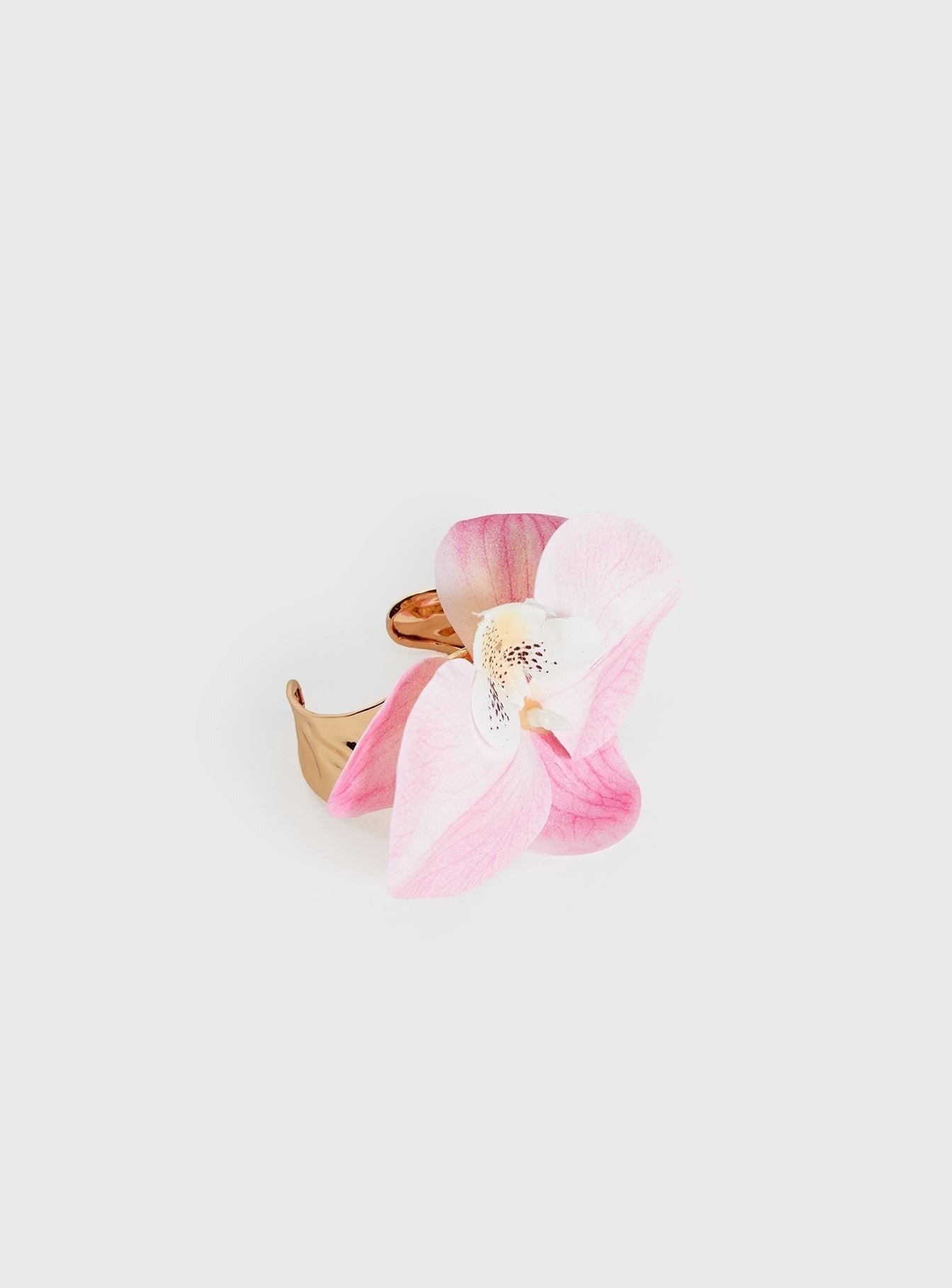 Fantasy Floral Arm Cuff Gold / Pink