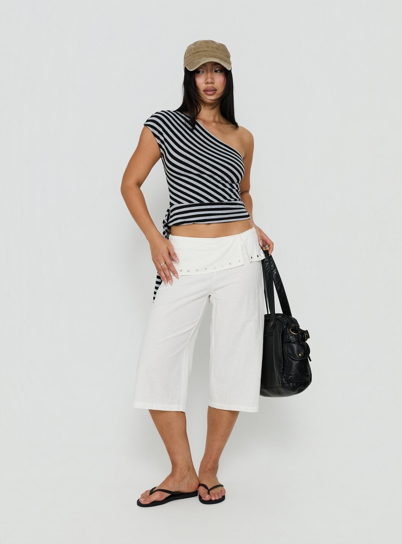 Oren Capri Trouser Ivory