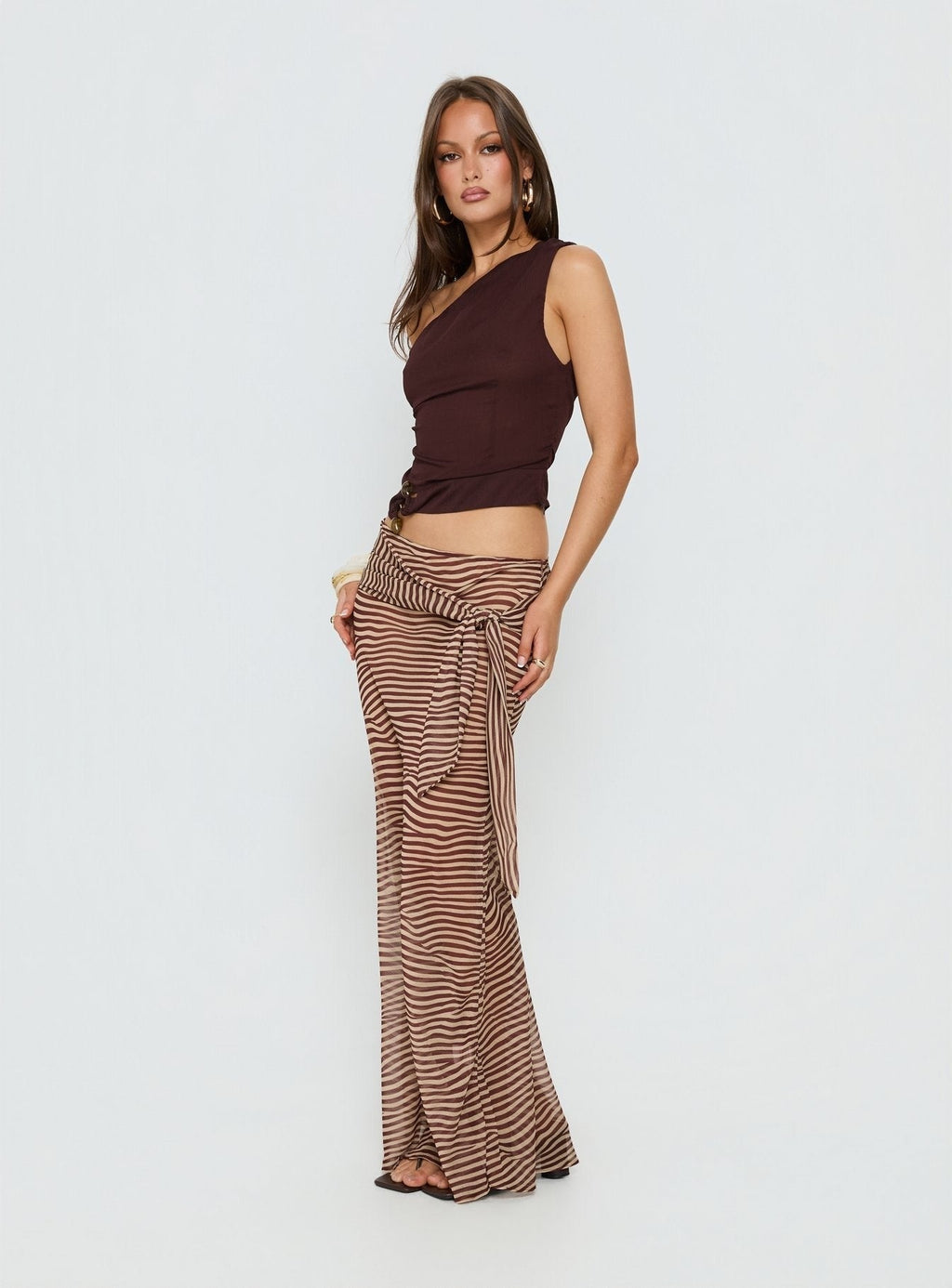 True Spirit Chiffon Maxi Skirt Multi