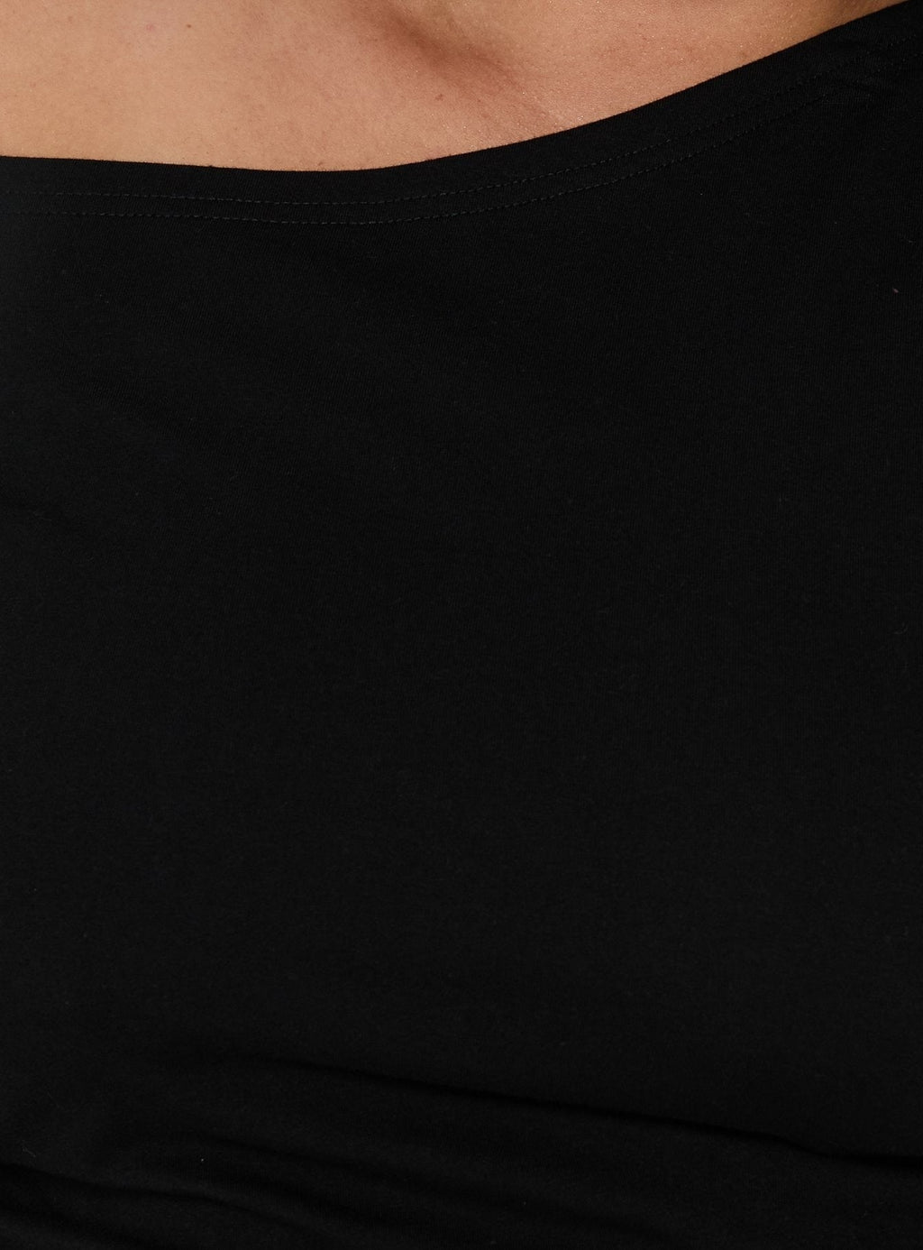 Avriana Off Shoulder T-Shirt Mini Dress Black Curve