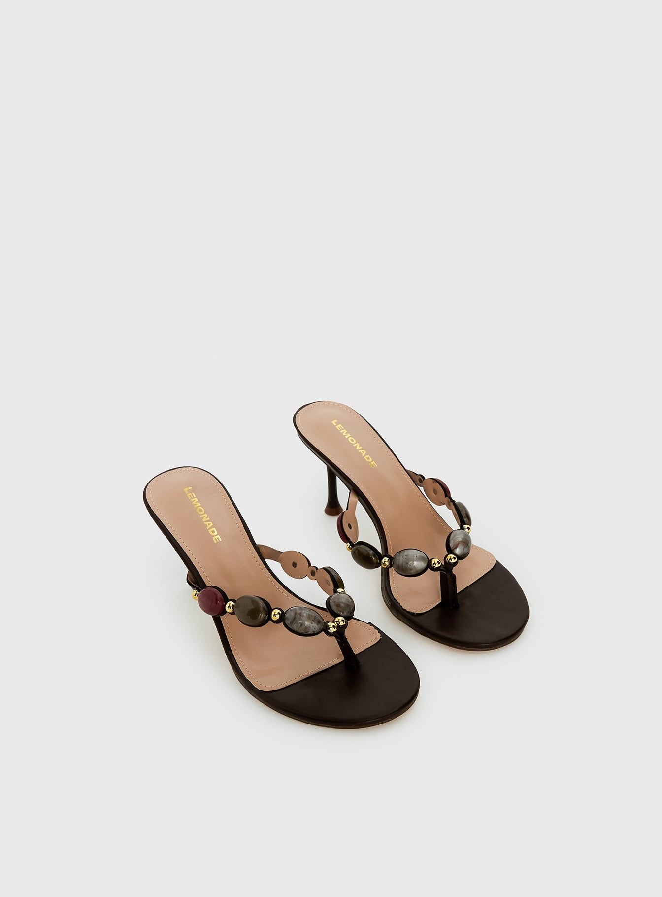 Nina Bead Heels Chocolate