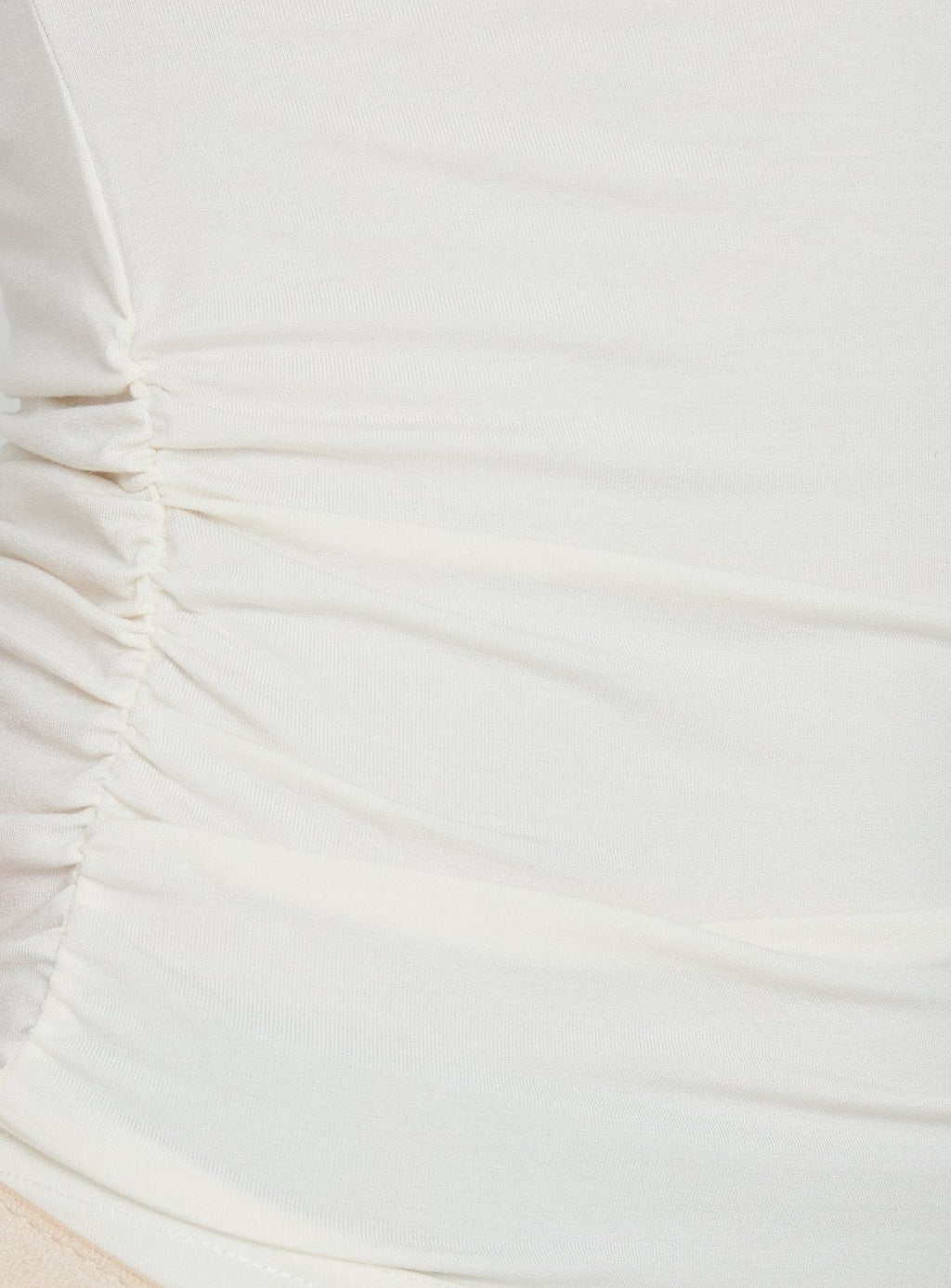 Luckiest Girl Off Shoulder Cinched Top Cream