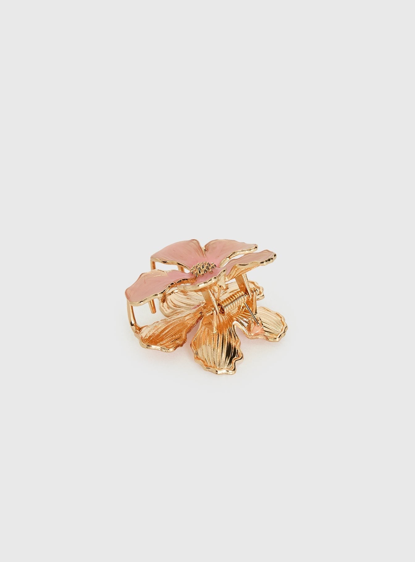 Luhna Floral Claw Clip Orange