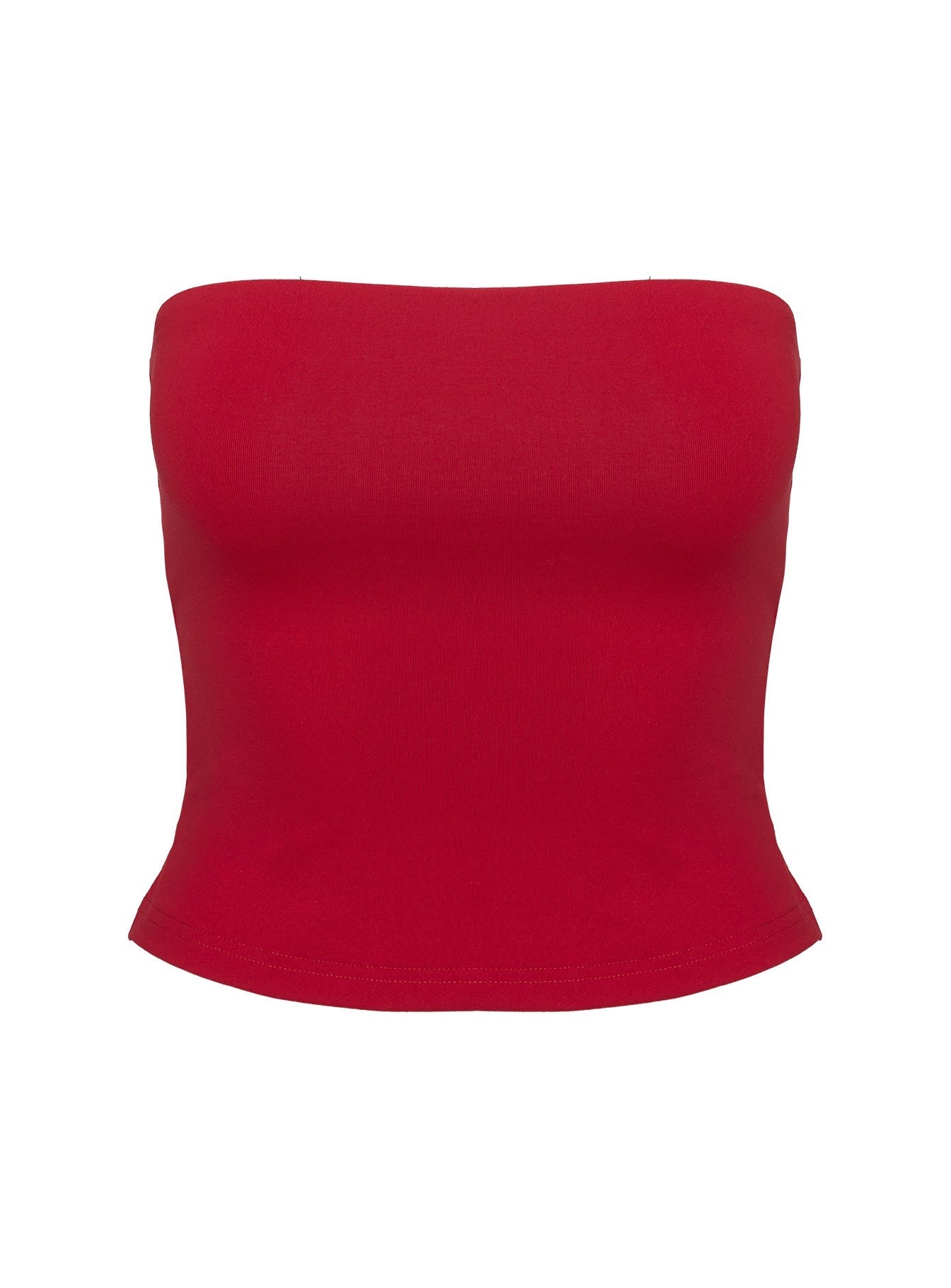 Aurorah Strapless Top Red