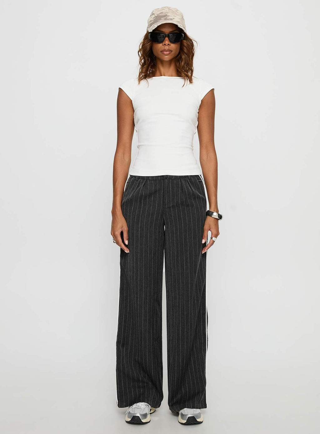 Drives Me Crazy Backless Top White
