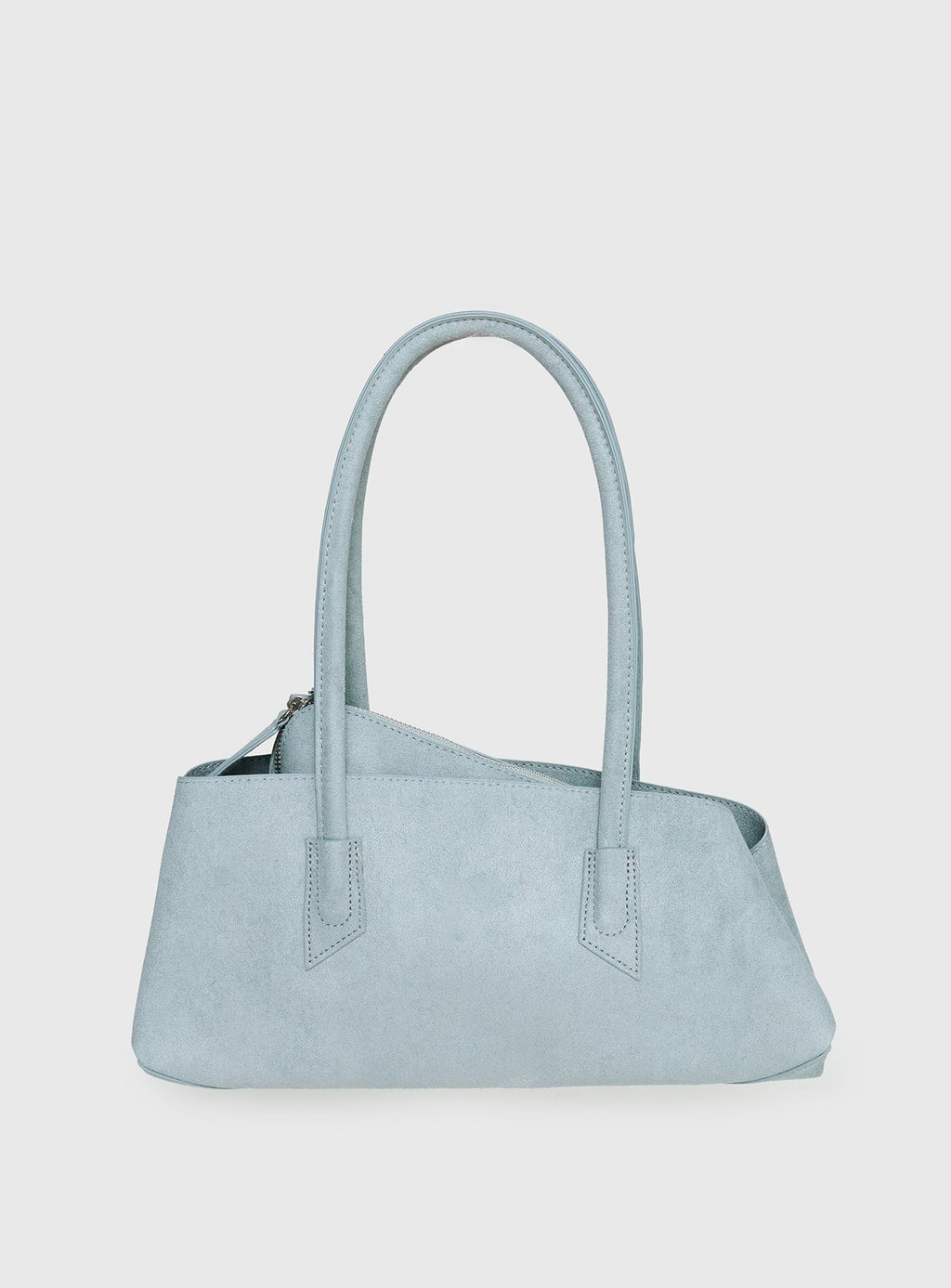 Hotshot Faux Suede Shoulder Bag Dusty Blue