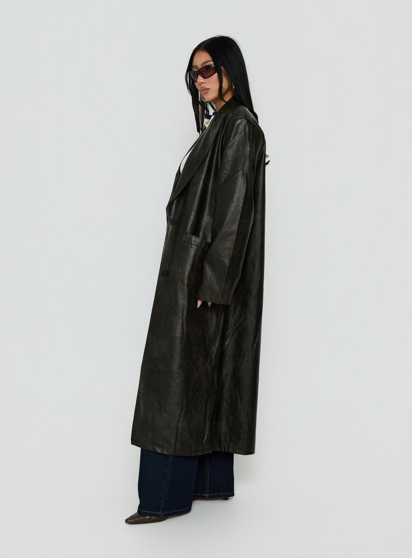 Olsen Coat Washed Onyx