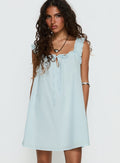 Swing Mini Dress Light Blue