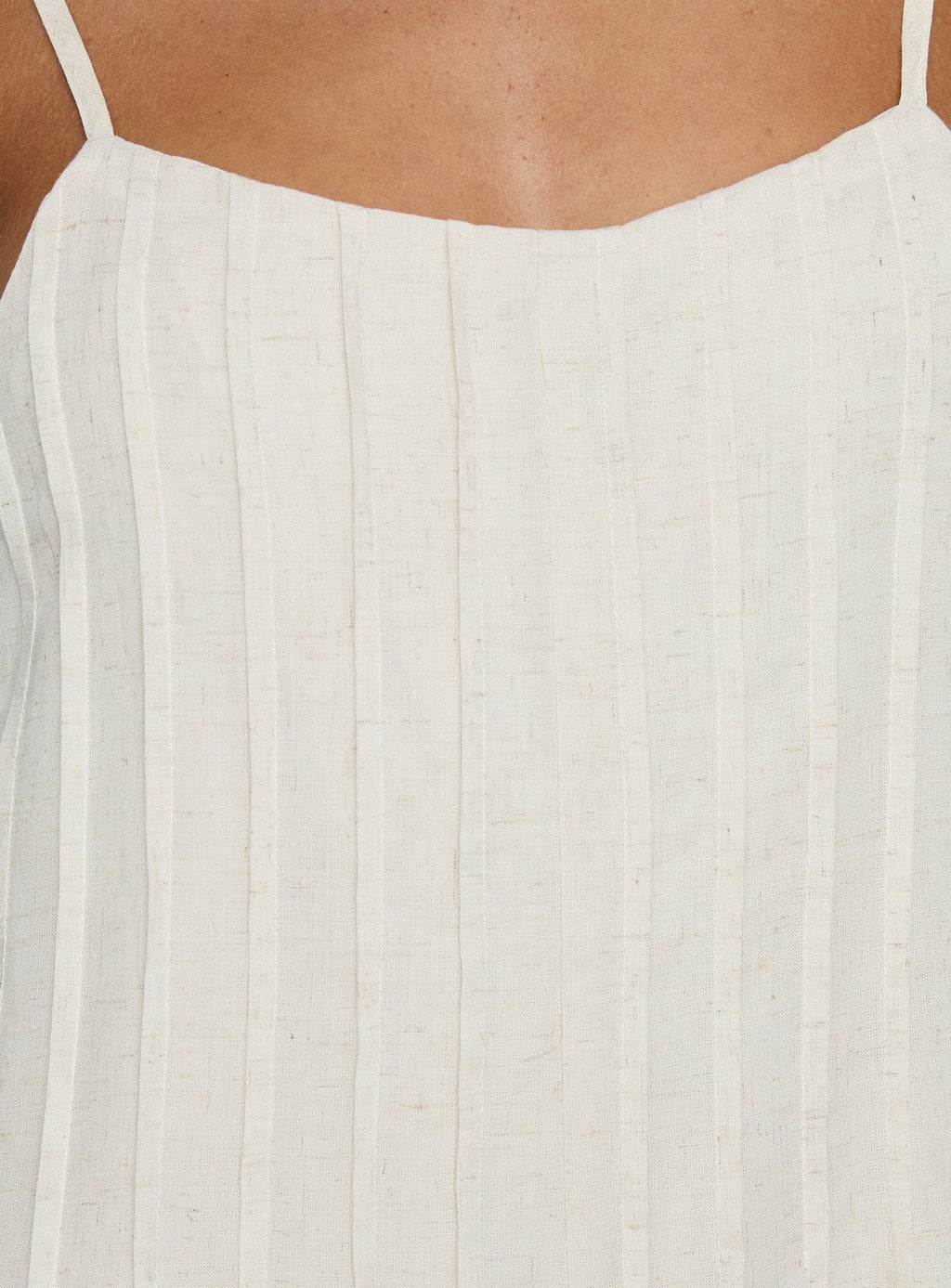 Avielle Relaxed Sleeveless Playsuit Beige