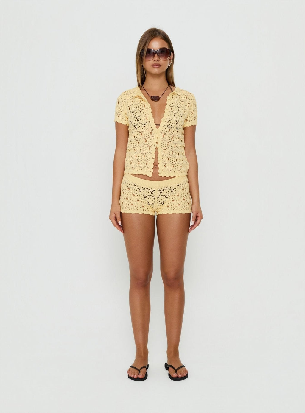 Sun Still Shines Crochet Set Yellow