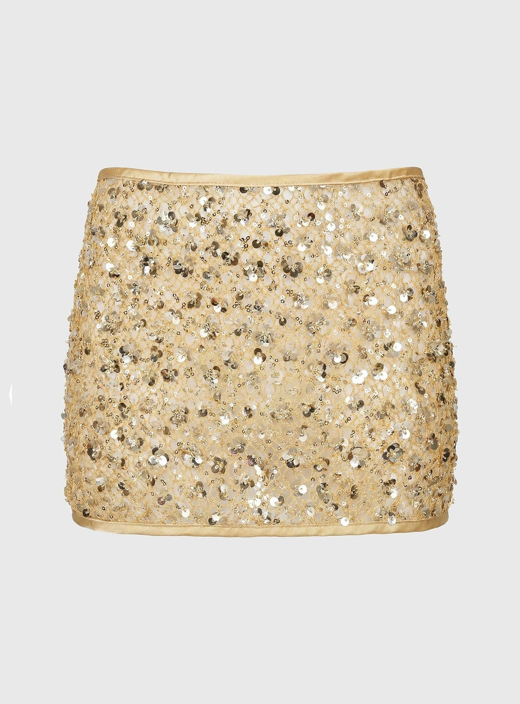 Sonique Sequin Crochet Sarong Gold