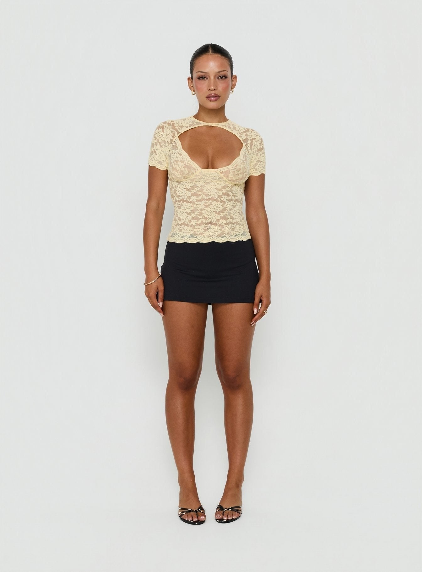 Giallo Lace Top Butter