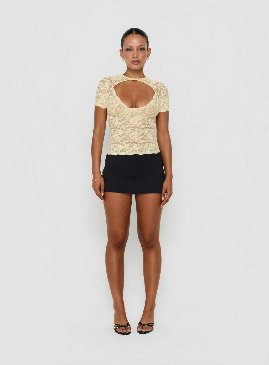 Giallo Lace Top Butter