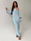 Karynn Long Sleeve Maxi Dress Blue