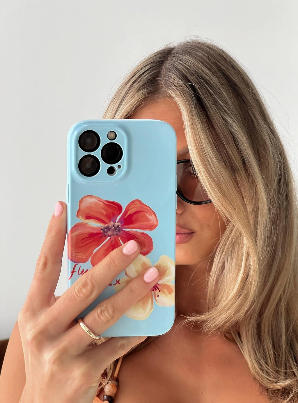 Shakeera Floral iPhone Case Blue