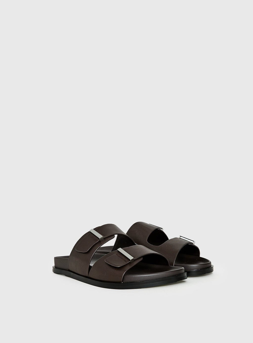 Dedication Double Strap Sandals Chocolate