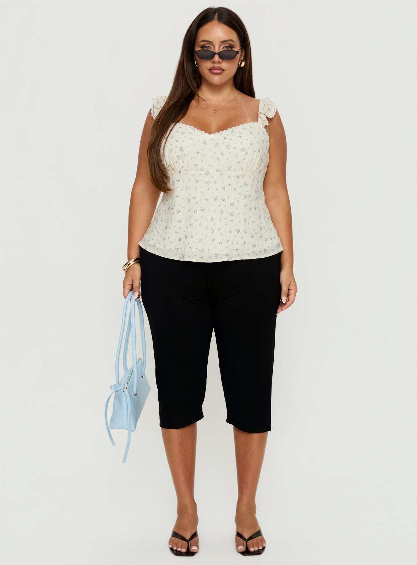 Madaleine Top Floral Curve