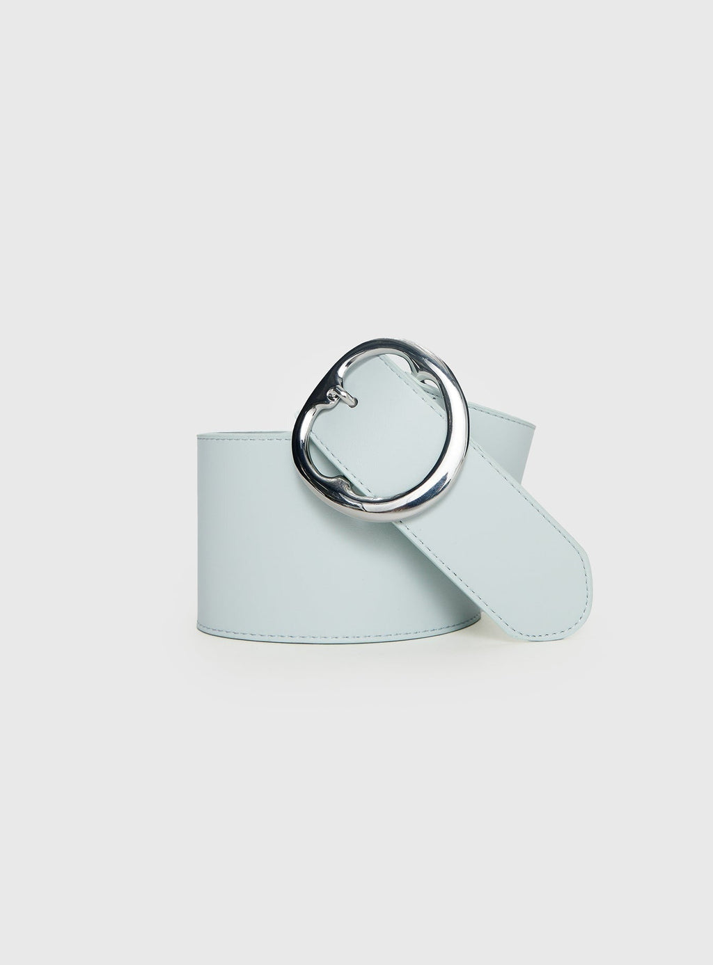 Katryna Faux Leather Belt Grey / Silver