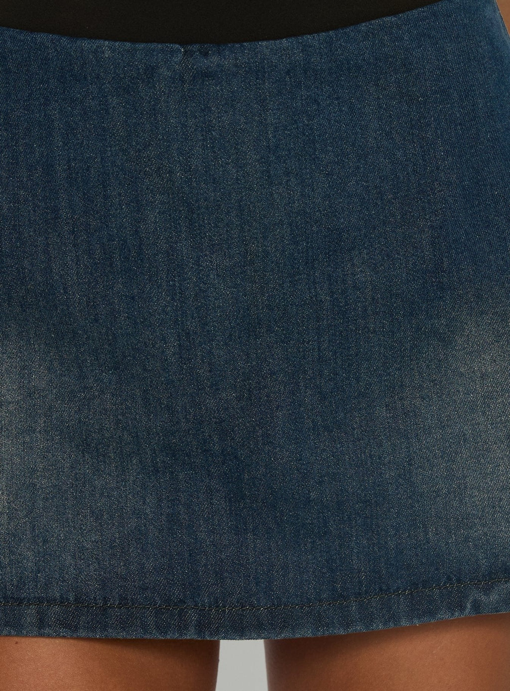 Gigi Denim Skort Dark Blue