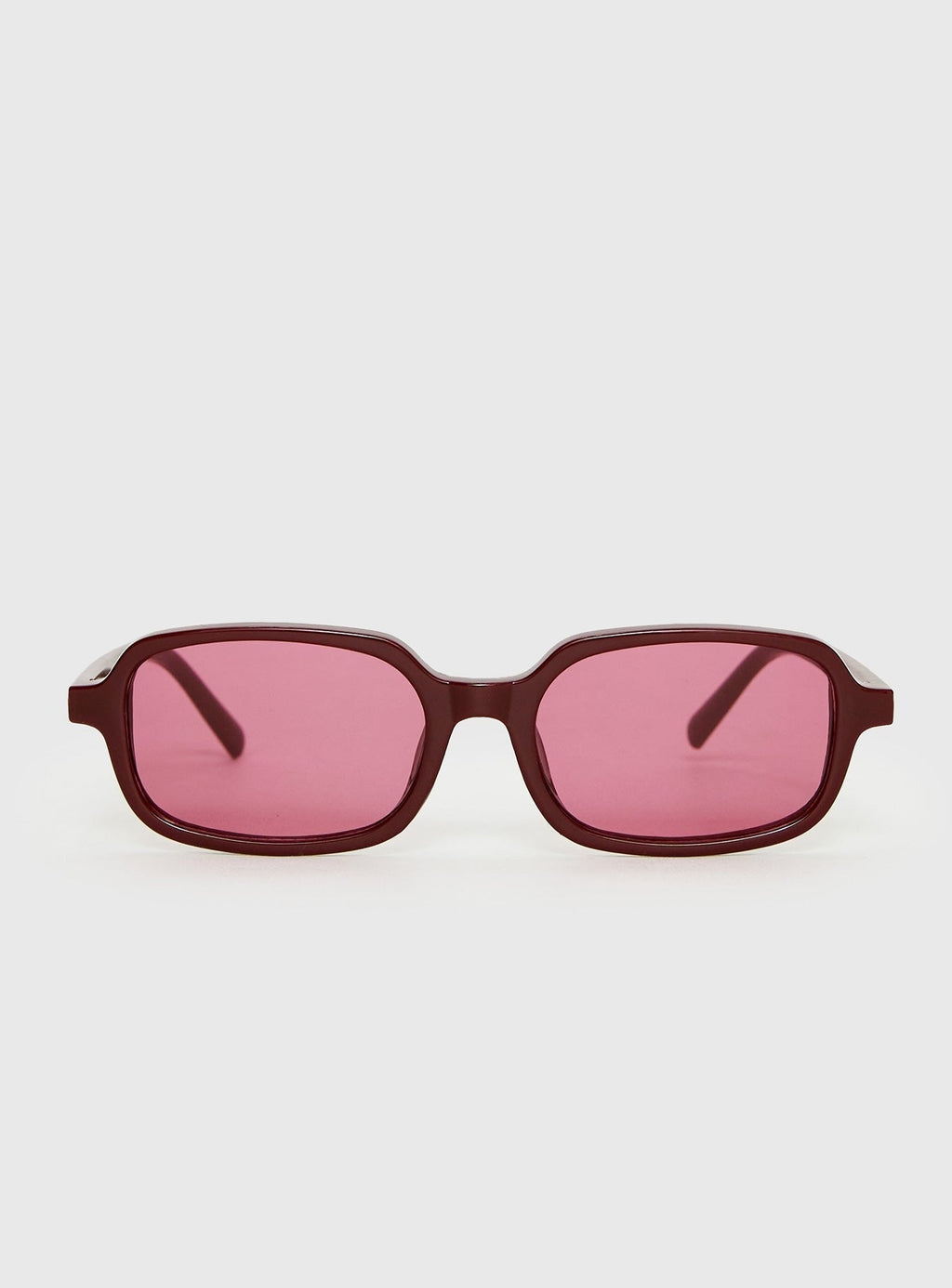 Such A Sweetie Rectangle Sunglasses Red