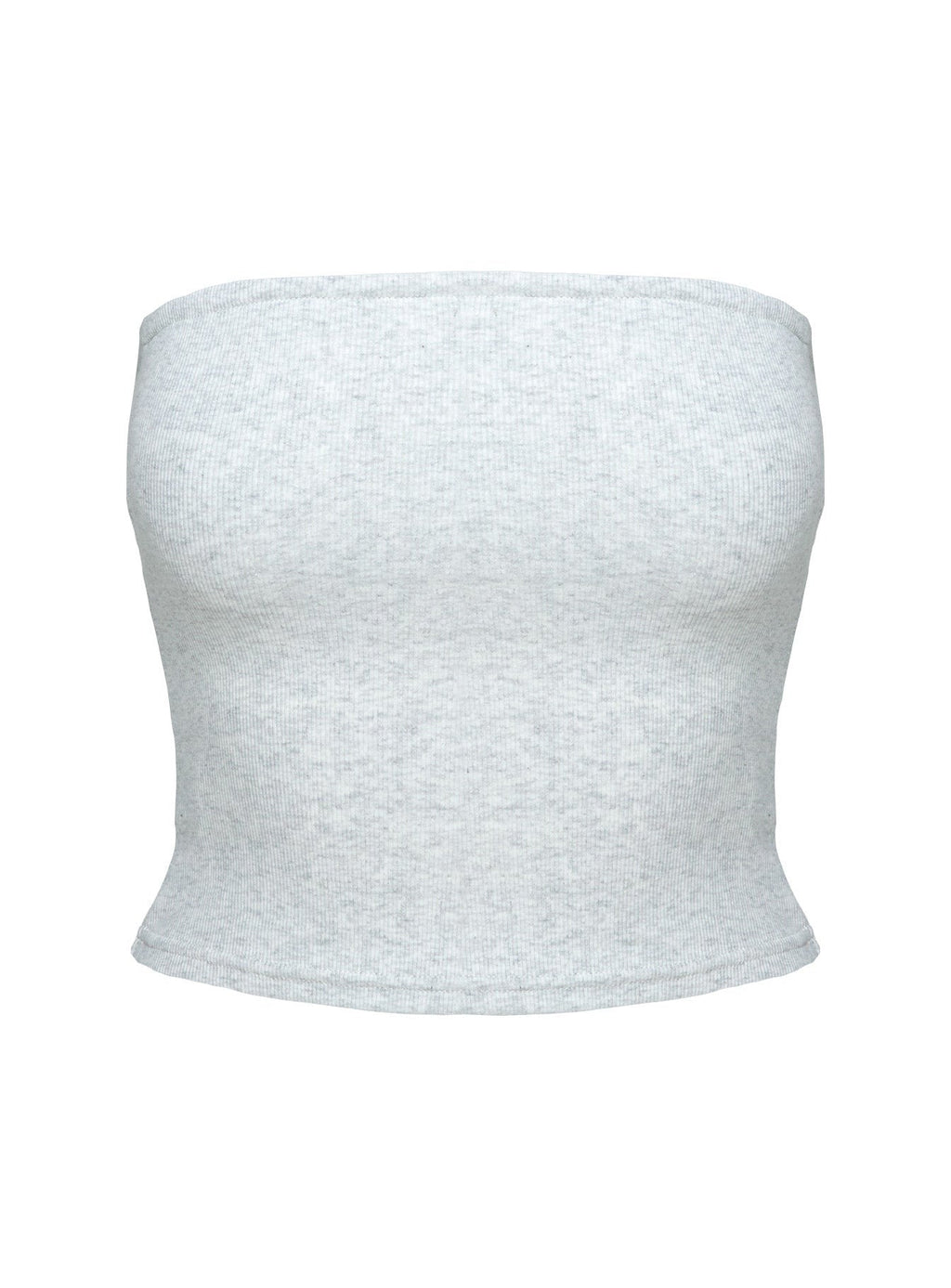 Baseline Strapless Rib Top Grey