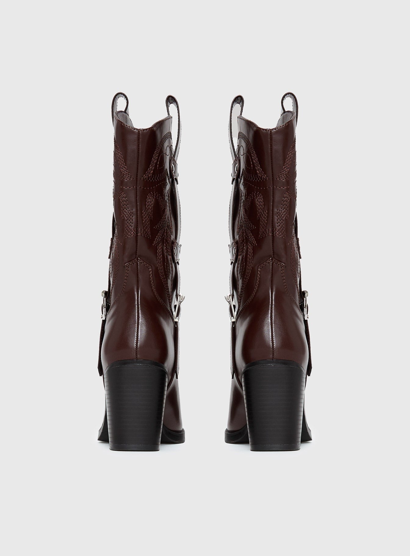 Cypress Western Boots Brown