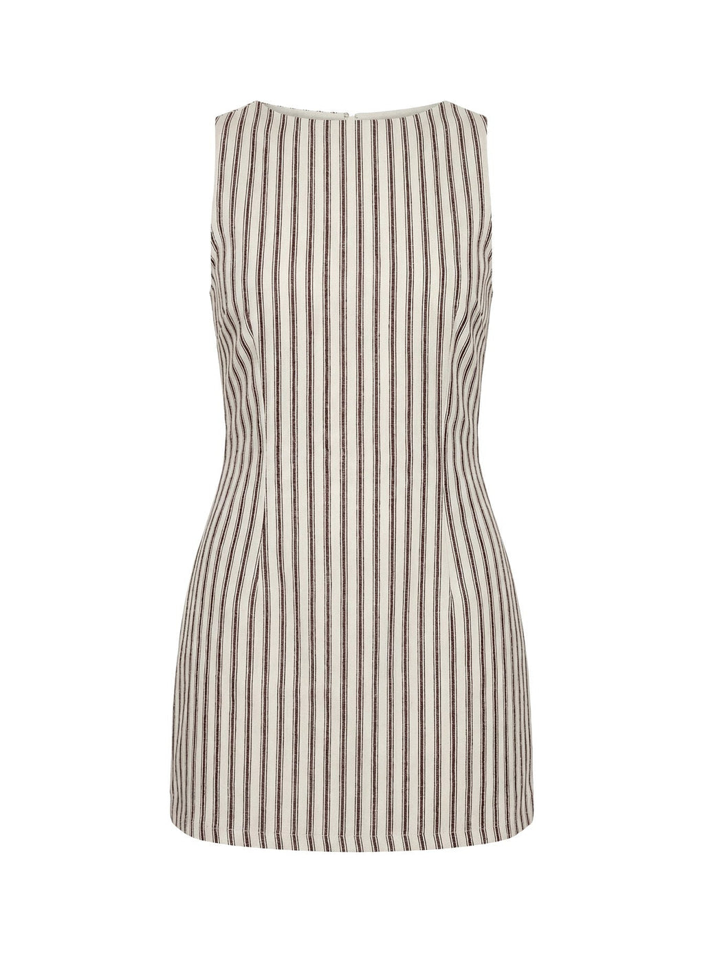 Yumiko Romper Brown Stripe Petite