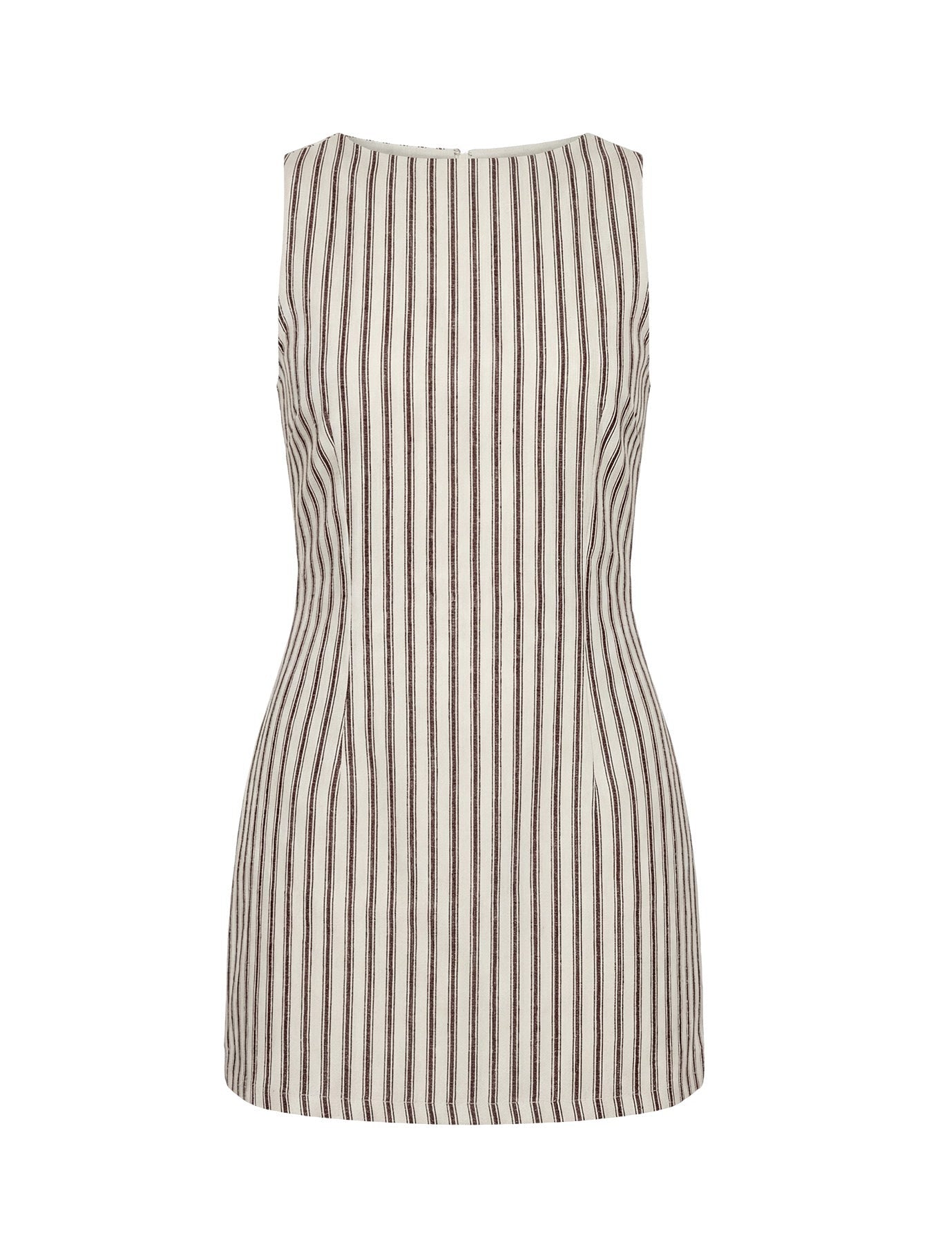 Yumiko Romper Brown Stripe Petite
