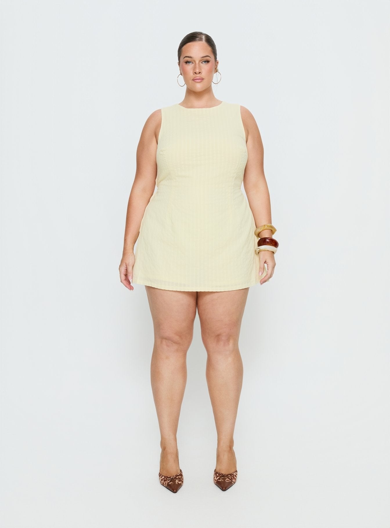 Yumiko Romper Yellow Curve