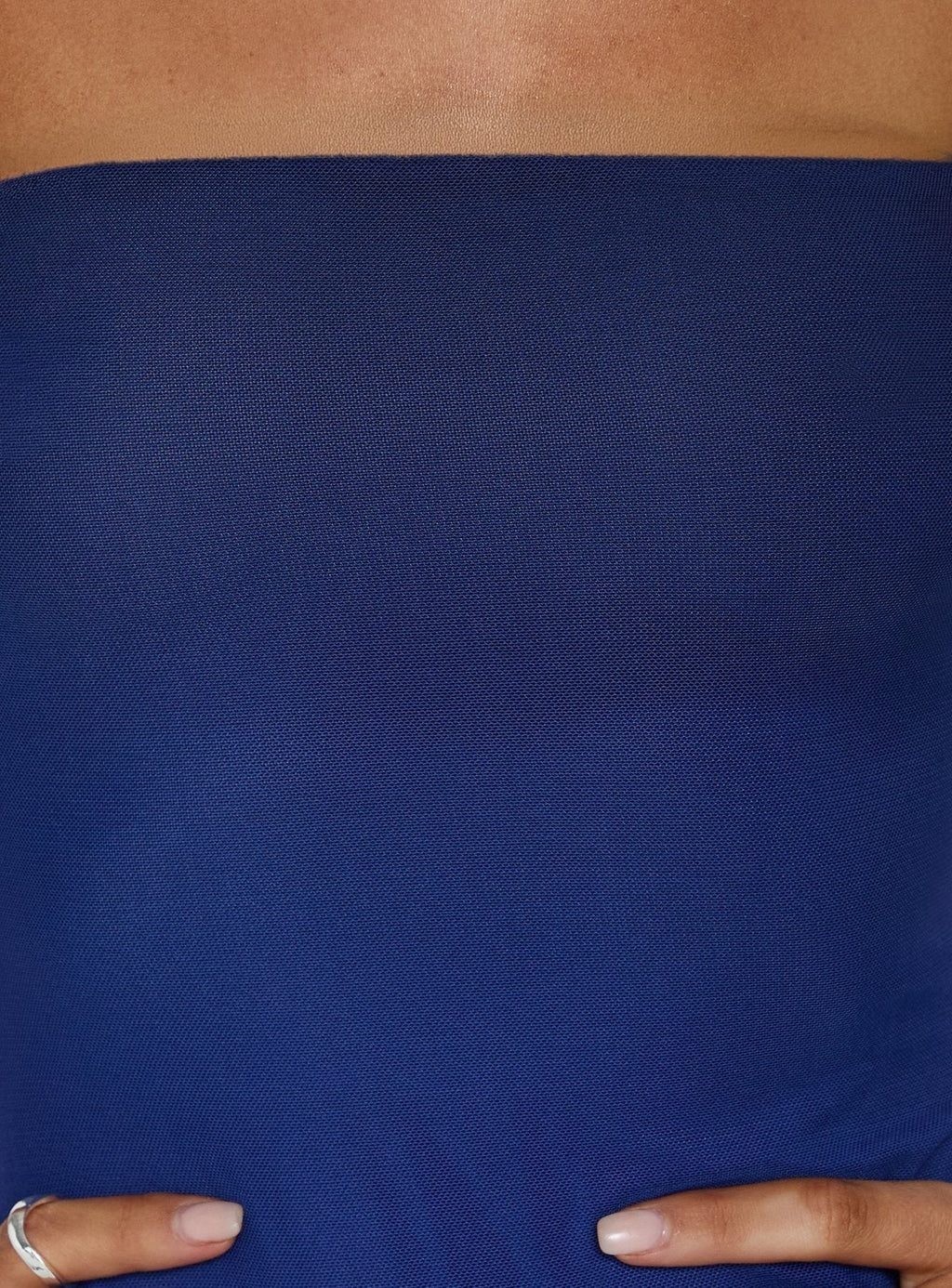 Stolen Love Strapless Maxi Dress Blue Ombre