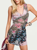 Lindzee Bias Cut Skort Multi