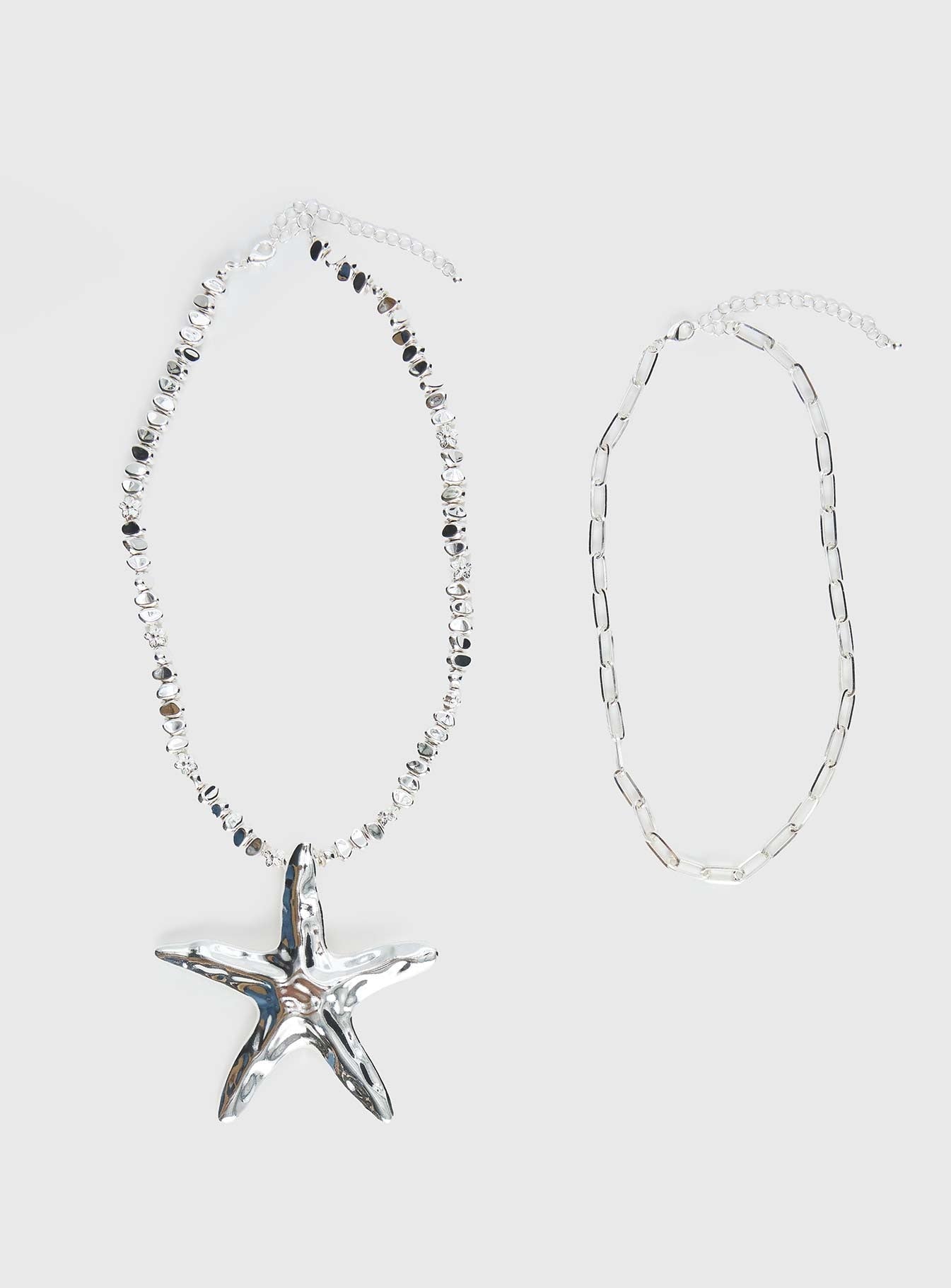 Covey Necklace Set Silver