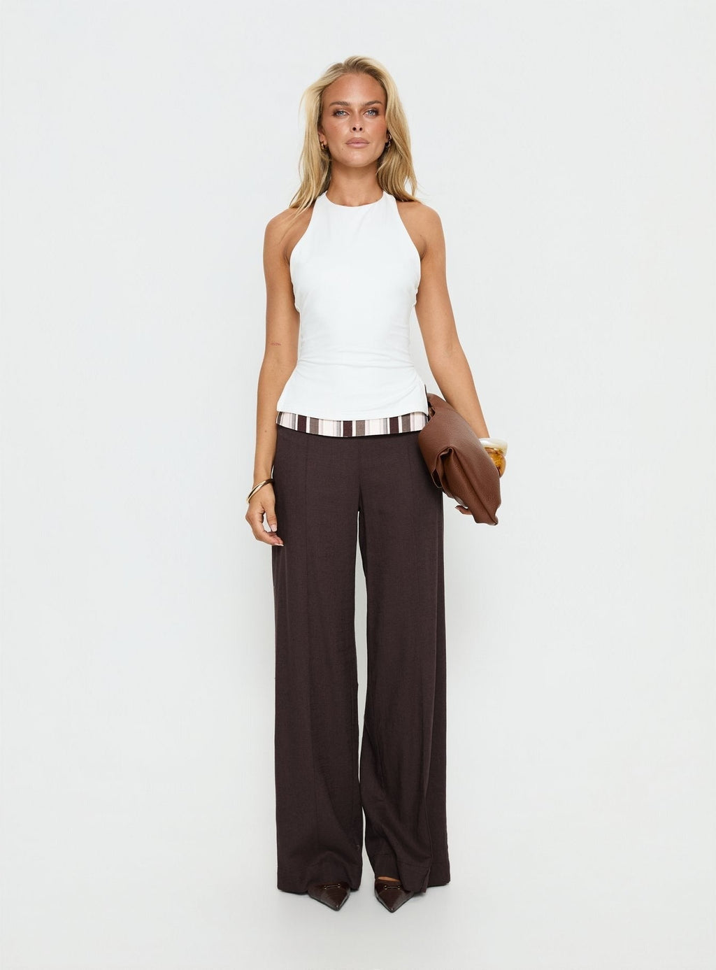 Quenlin Folded Straight Leg Pant Multi
