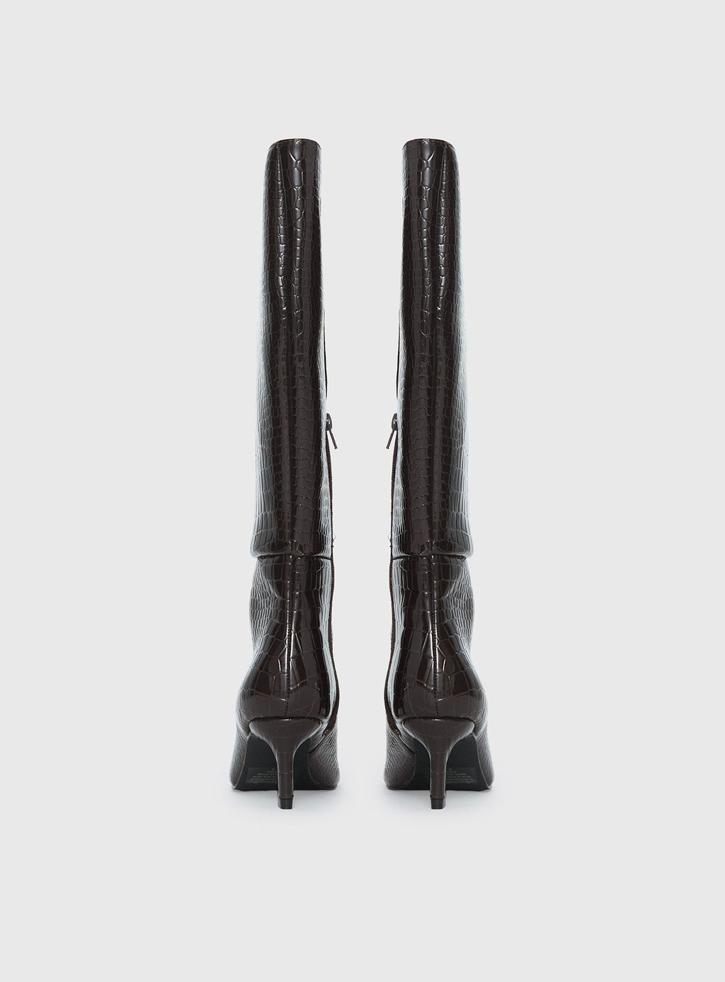 Therapy Dove Knee High Boots Chocolate Croc