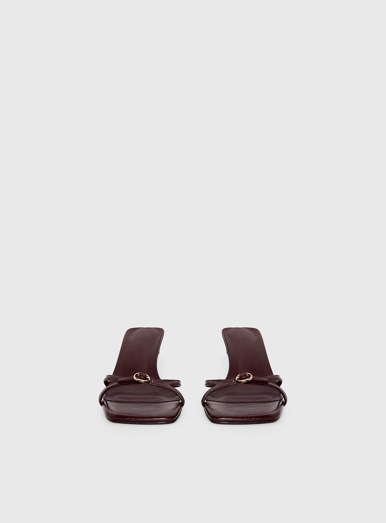 Billini Tesni Buckle Detail Heels Berry Shine