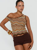 Aisling Off Shoulder Top Multi