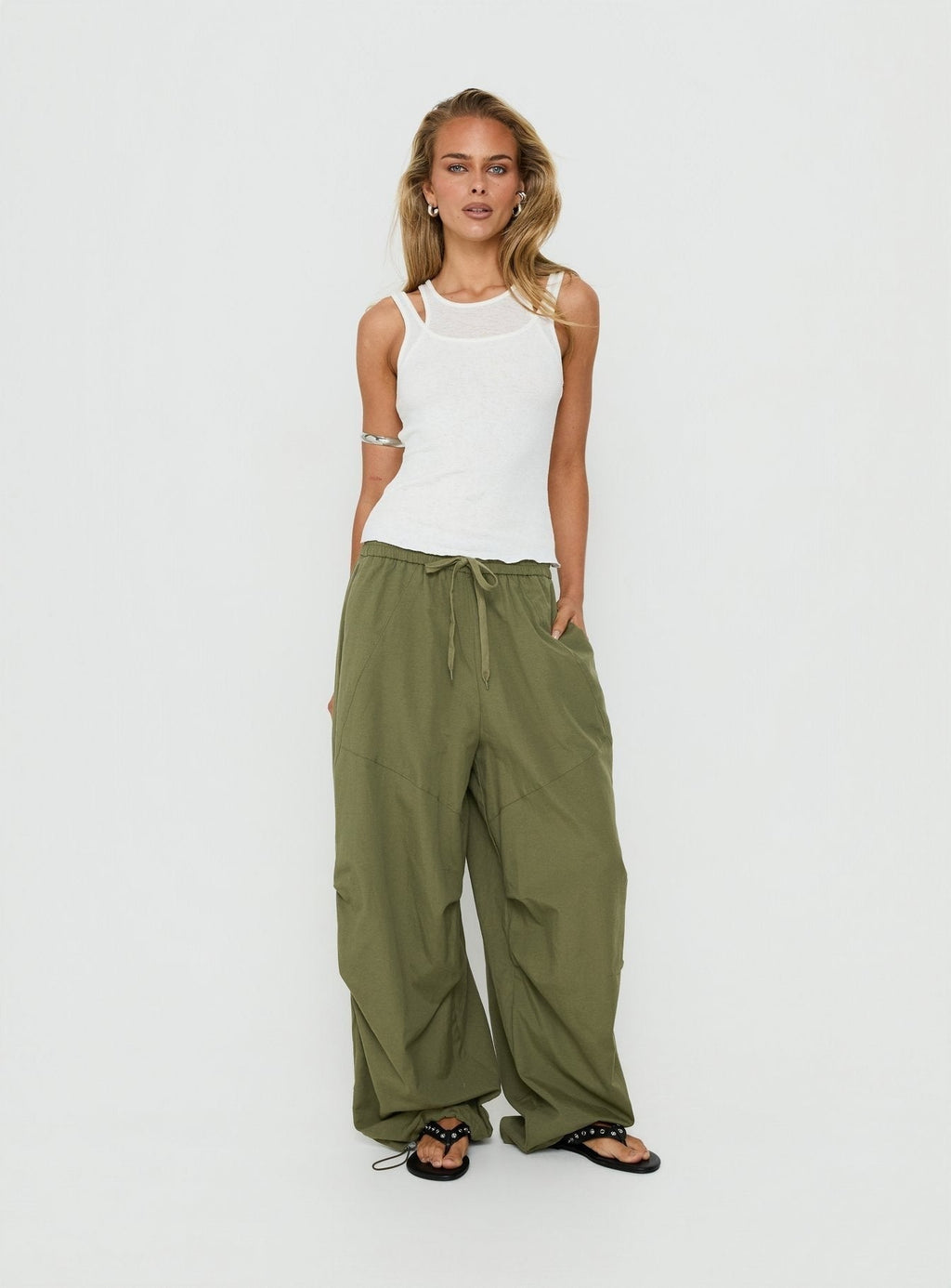 Mankind Baggy Cargo Pants Olive