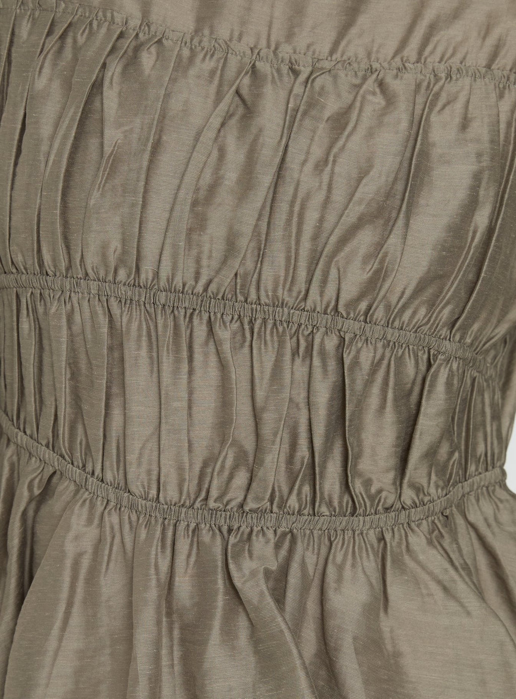 Xamira Ruched Long Sleeve Top Olive