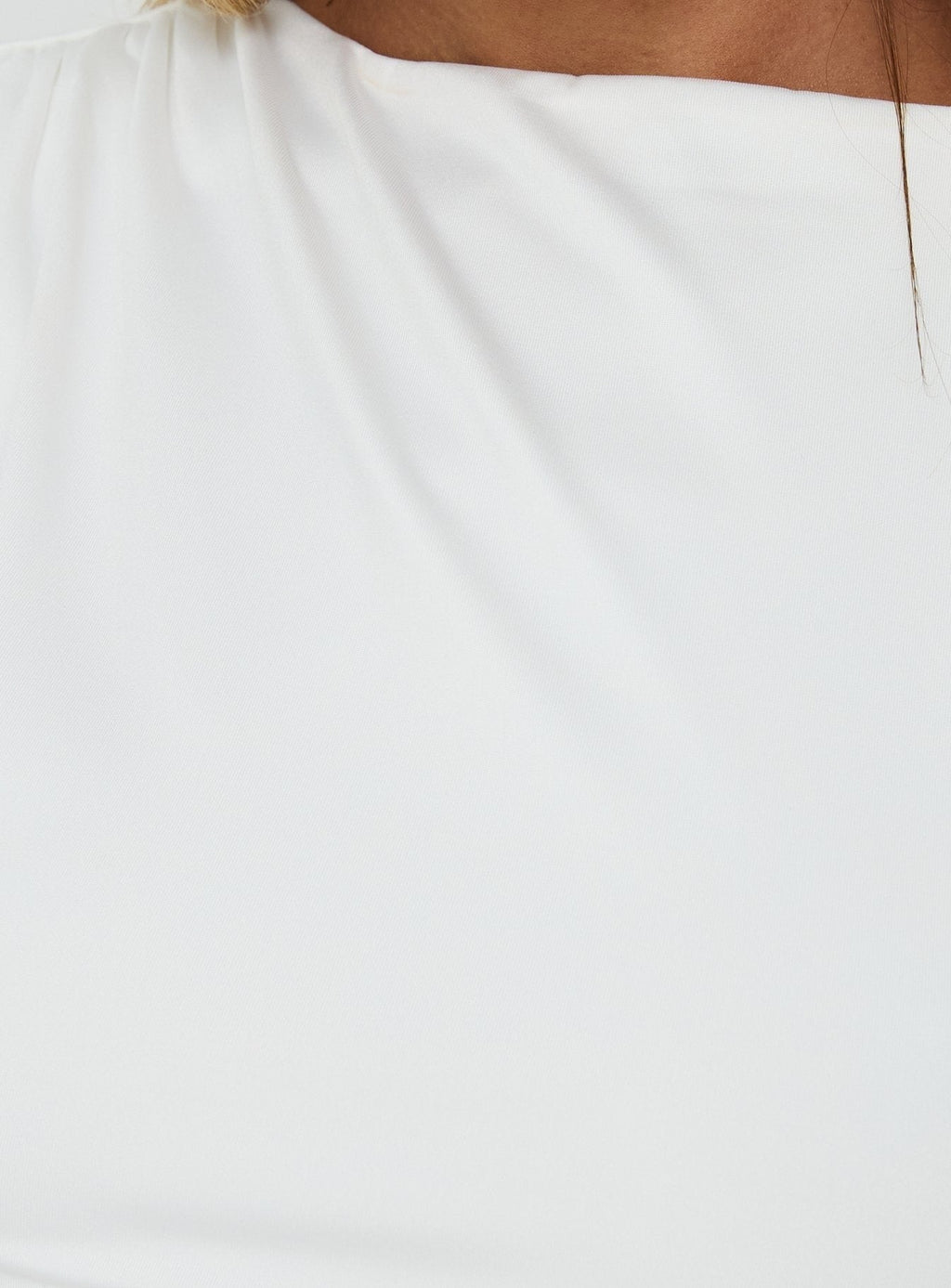 Mystro Cut Out Top White