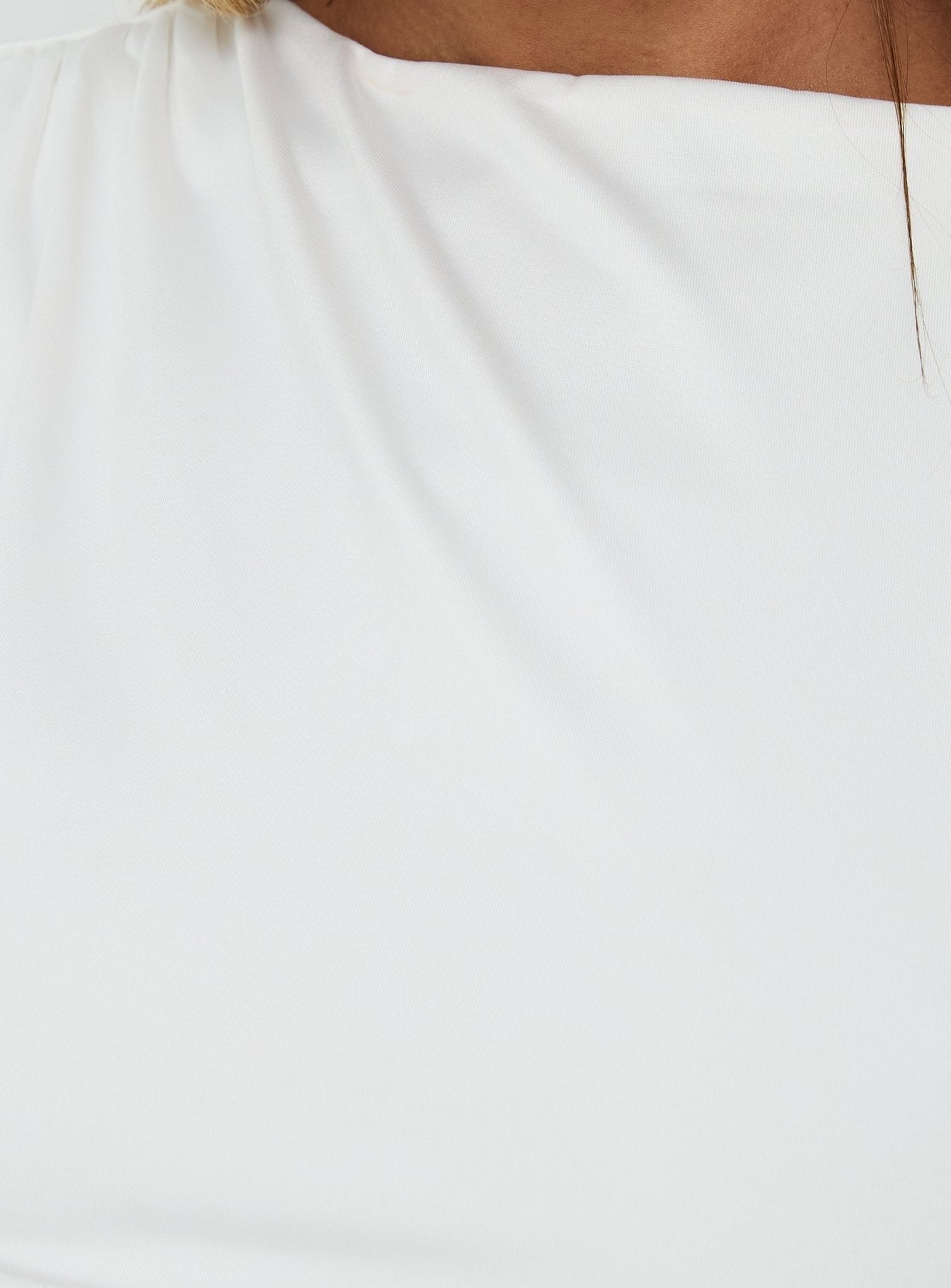 Mystro Cut Out Top White