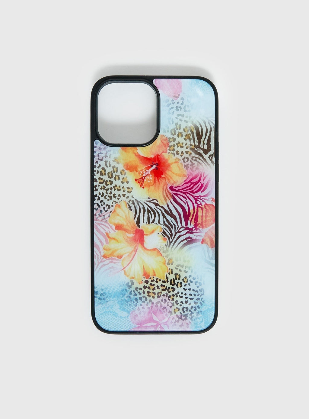 Call Me Instead iPhone Case Blue Leopard