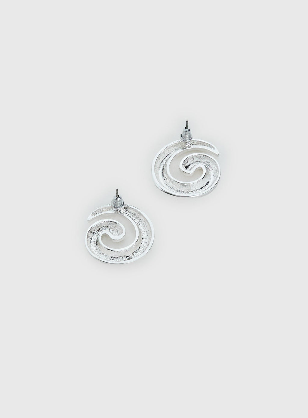 Sold On You Spiral Earrings Silver