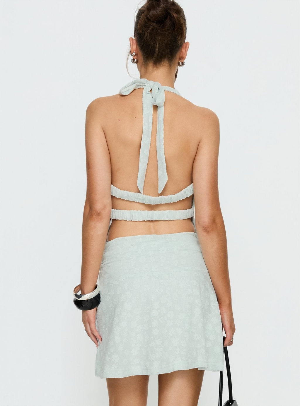 Zowie Halter Playsuit Blue