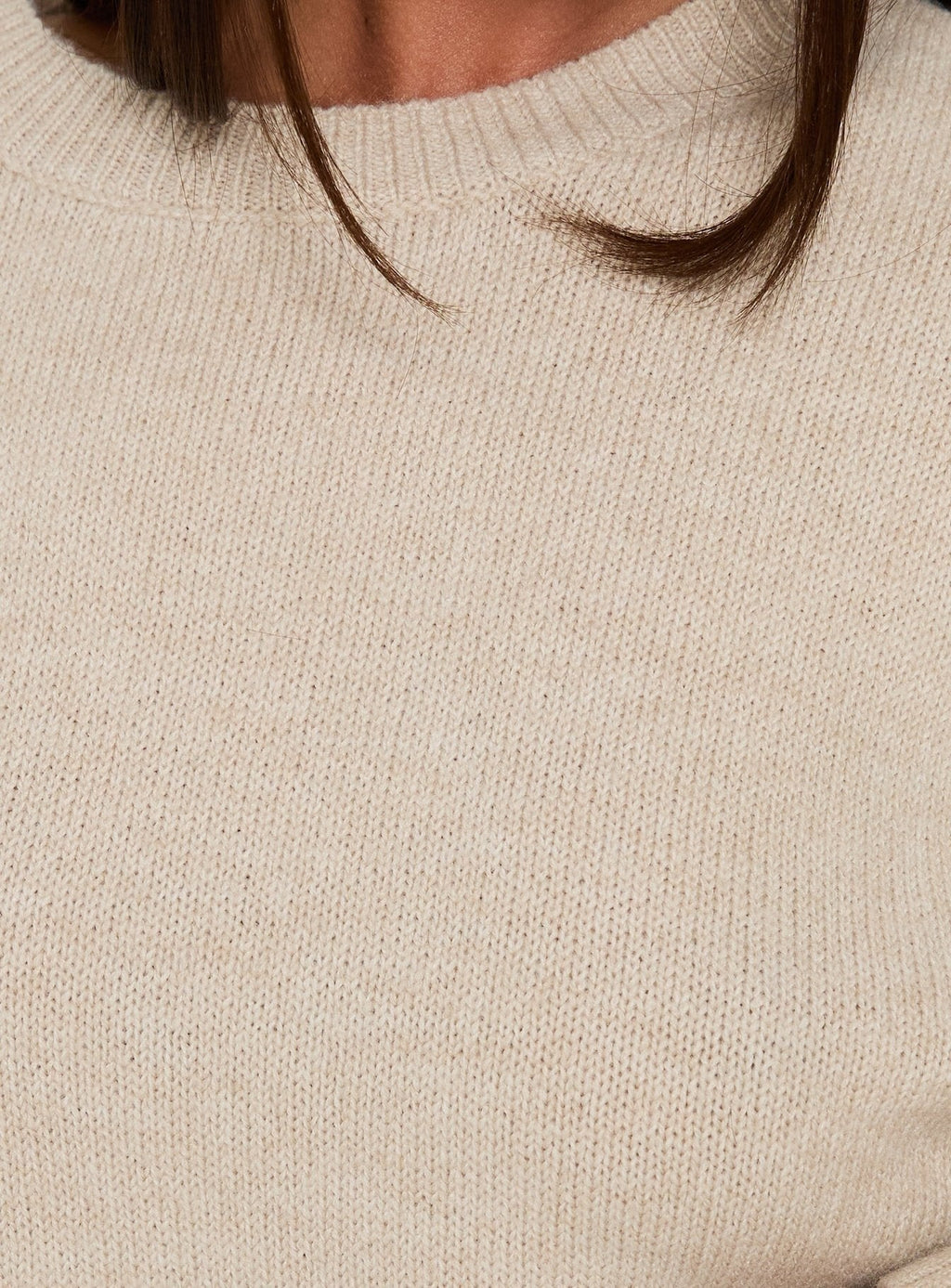 Elida Boxy Wide Sleeve Jumper Cream