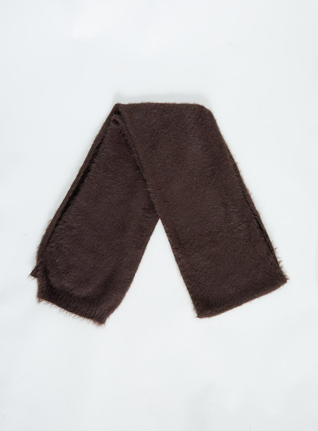 Yvetta Fluffy Scarf Brown