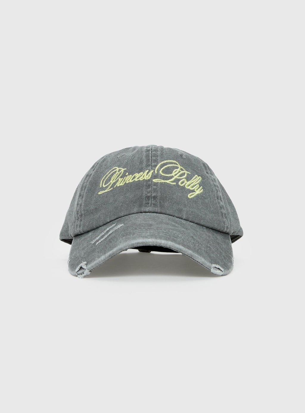 Off Duty Distressed Cap Grey / Yellow