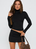 Winter Wishes Turtle Neck Set Black