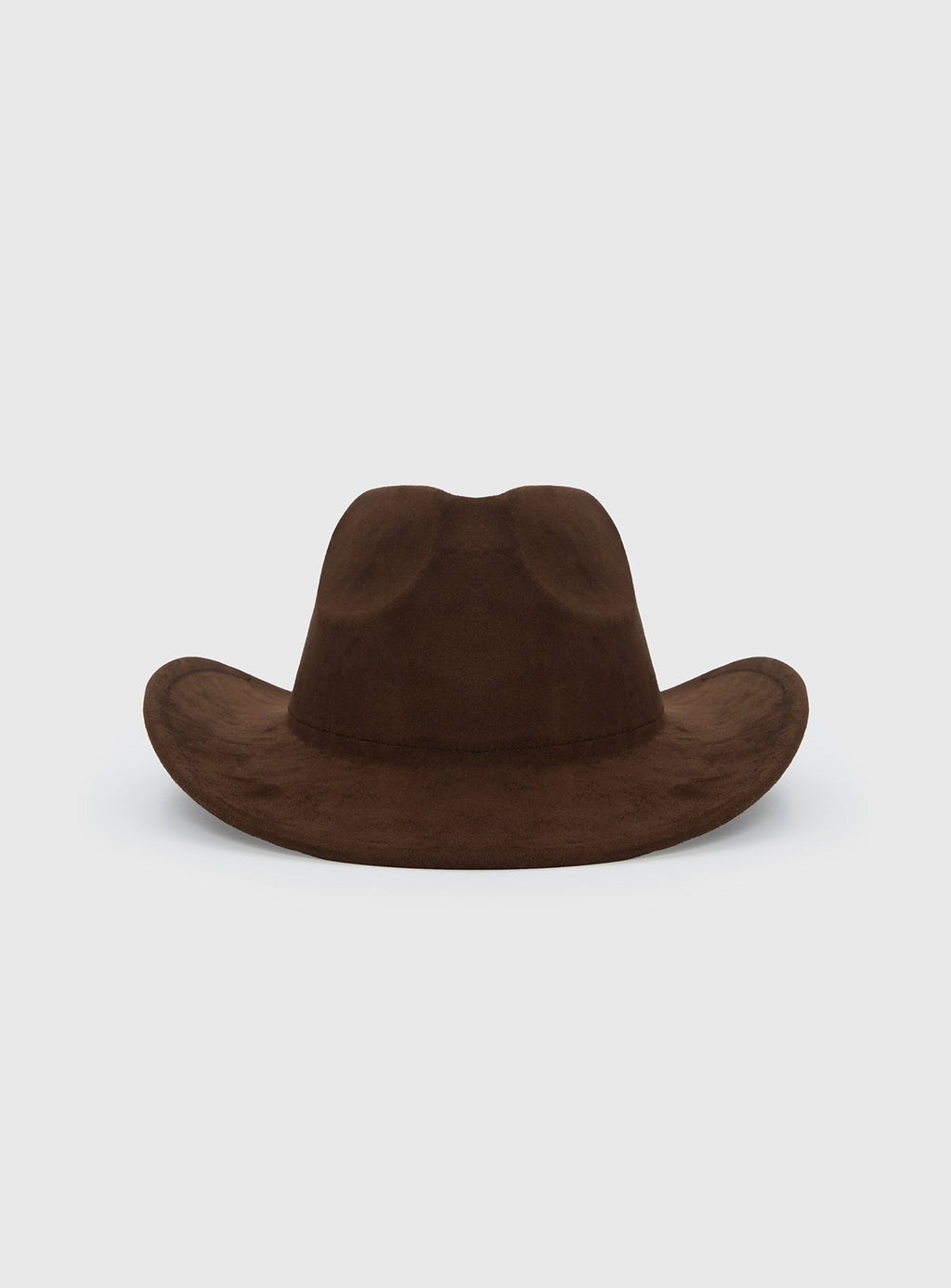 Tranquility Faux Suede Cowboy Hat Brown